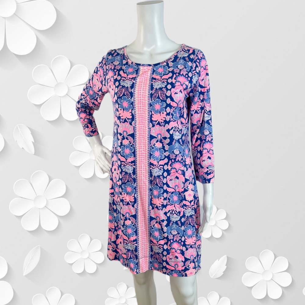 Lilly Pulitzer Bold Floral Cotton Shift Dress M